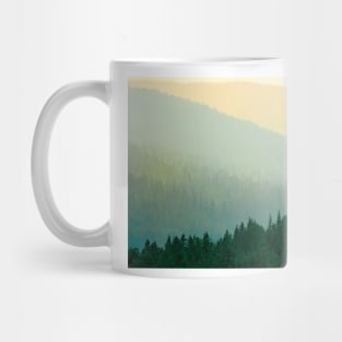 Parc National Des Laurentides Misty Laurentian Mountains Forests Mug